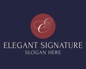 Elegant Cursive Calligraphy logo design