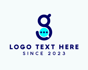 Digital Chat Letter G logo