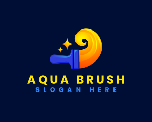 Paint Brush Renovation Paint logo design