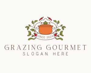 Organic Gourmet Cooking logo design