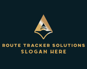 Arrow Navigation Gps logo design