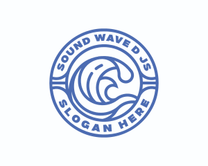 Waves Coast Surf logo design