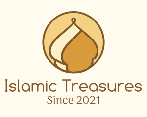 Minimalist Islamic Dome logo