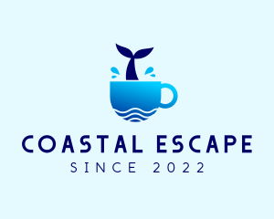 Whale Coastal Beach Cafe  logo design