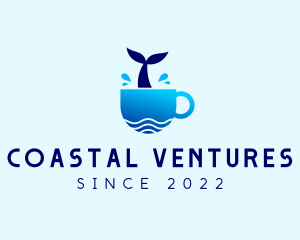 Whale Coastal Beach Cafe  logo design