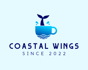 Whale Coastal Beach Cafe  logo design