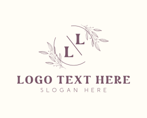 Glamorous Boutique Gardening Monogram logo