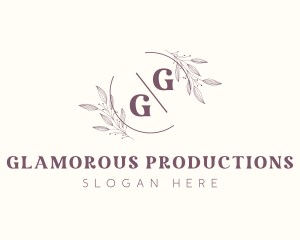 Glamorous Boutique Gardening Monogram logo