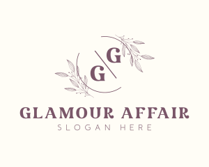Glamorous Boutique Gardening Monogram logo