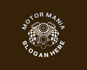 Motor Engine Racing logo design