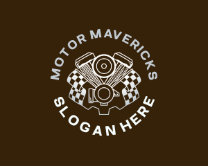 Motor Engine Racing logo design