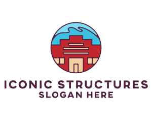 Warehouse Building Structure logo design