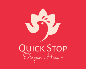 Lotus Flower Bird logo design