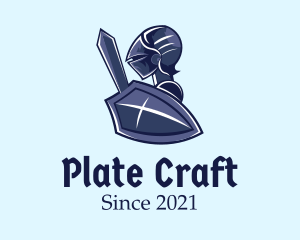 Medieval Knight Armor logo design