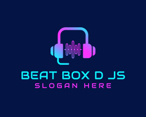 Music Headphone DJ Logo