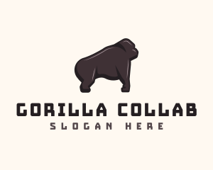 Wild Gorilla Ape logo design