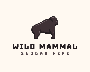 Wild Gorilla Ape logo design