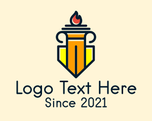 Column Shield Torch logo