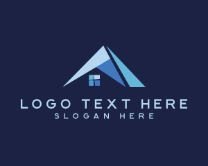 Geometric Triangle Roofing logo