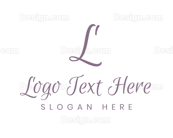 Feminine Cursive Fashion Logo