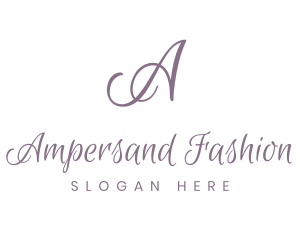 Feminine Cursive Fashion logo design