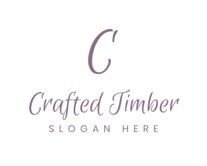 Feminine Cursive Fashion logo design