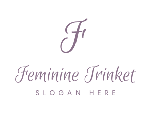 Feminine Cursive Fashion logo design