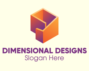3D Abstract Shape logo design