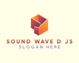 3D Abstract Shape logo design