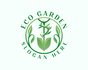 Green Shovel Gardening logo design