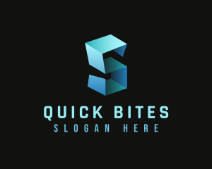 Origami Fold Startup Letter S Logo