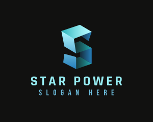 Origami Fold Startup Letter S logo design