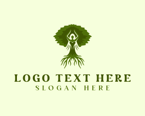 Beautiful Woman Tree logo