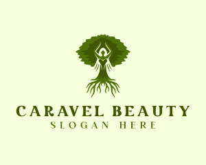 Beautiful Woman Tree logo design