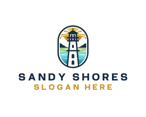 Lighthouse Beach Tower logo design