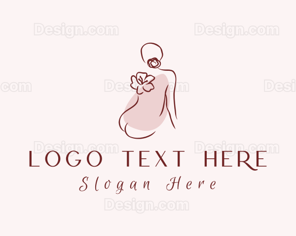 Woman Flower Spa Logo