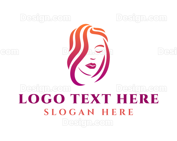 Beautiful Female Stylist Logo