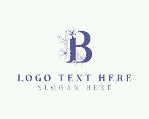 Floral Beauty Letter B logo