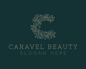 Floral Beauty Wreath  logo design