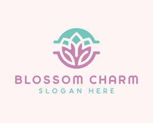 Beauty Yoga Lotus logo design