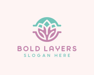 Beauty Yoga Lotus logo design