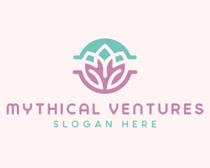 Beauty Yoga Lotus logo design