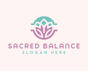 Beauty Yoga Lotus logo design