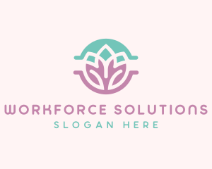 Beauty Yoga Lotus logo design