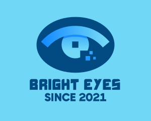 Eye Tech Pixel logo design