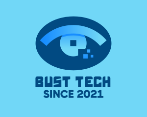 Eye Tech Pixel logo design