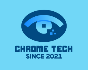 Eye Tech Pixel logo design