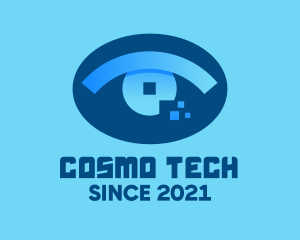 Eye Tech Pixel logo design