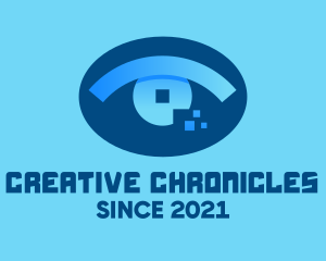 Eye Tech Pixel logo design