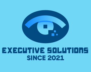 Eye Tech Pixel logo design